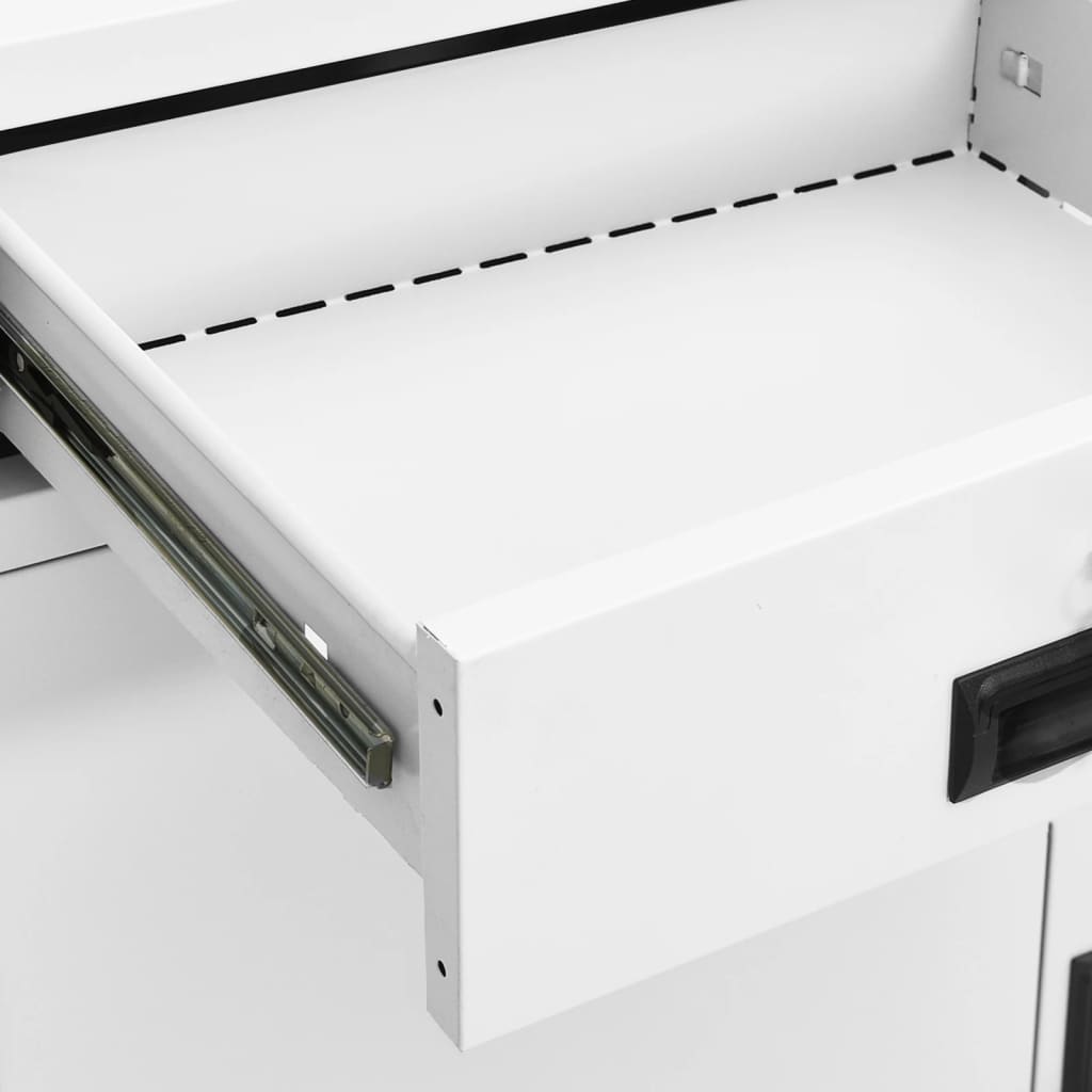 Uredski ormarić bijeli 90 x 40 x 102 cm čelični
