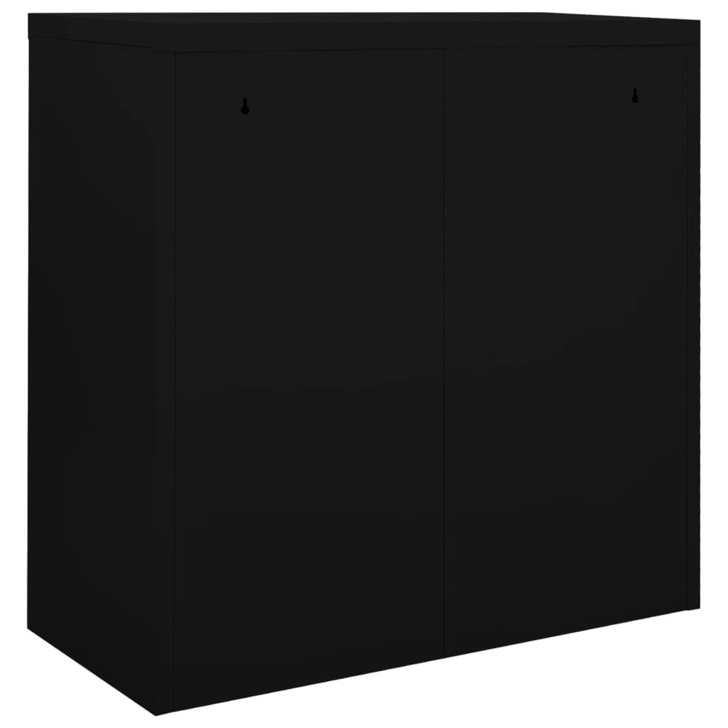Ormarić s kliznim vratima crni 90 x 40 x 90 cm čelični