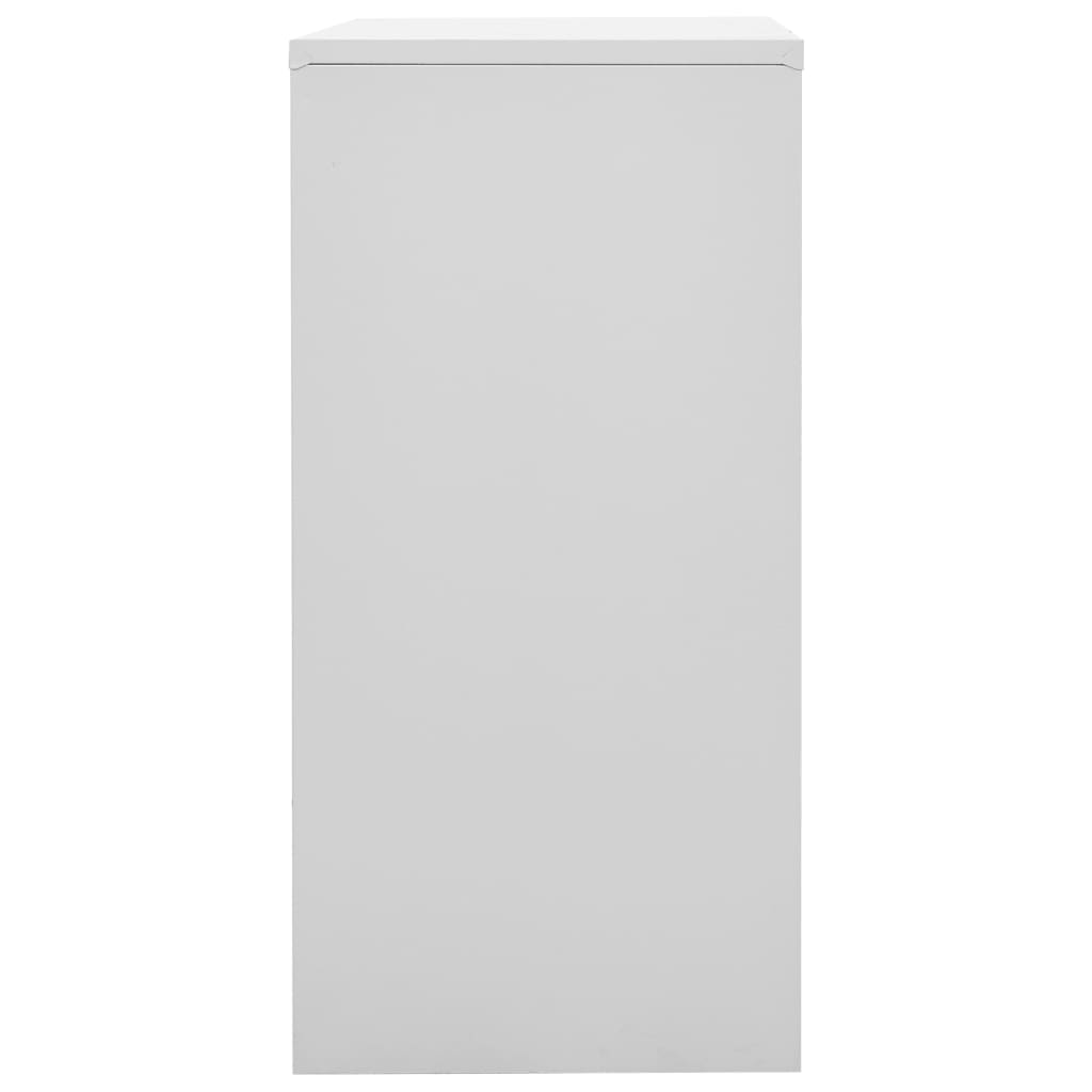 Ormarić s ključem svjetlosivi-crveni 90 x 45 x 92,5 cm čelični