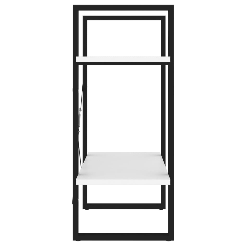 Ormarić za knjige 2 razine bijeli 60x30x70 cm konstruirano drvo