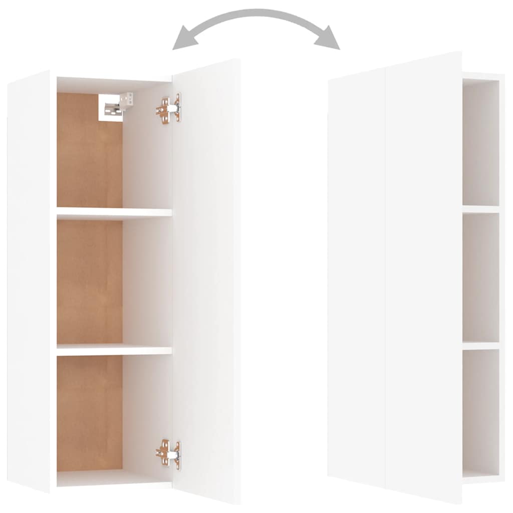 5-dijelni set TV ormarića bijeli od konstruiranog drva