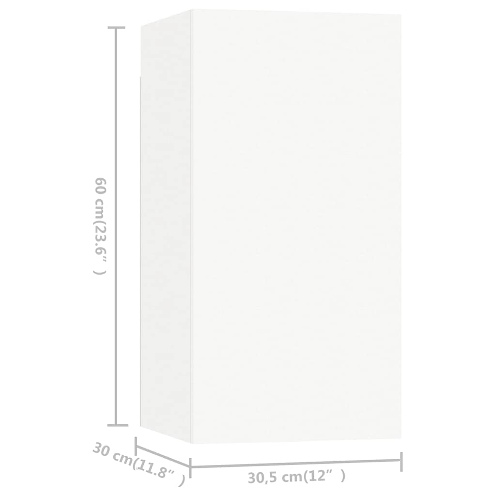 TV ormarići 7 kom bijeli 30,5 x 30 x 60 cm konstruirano drvo