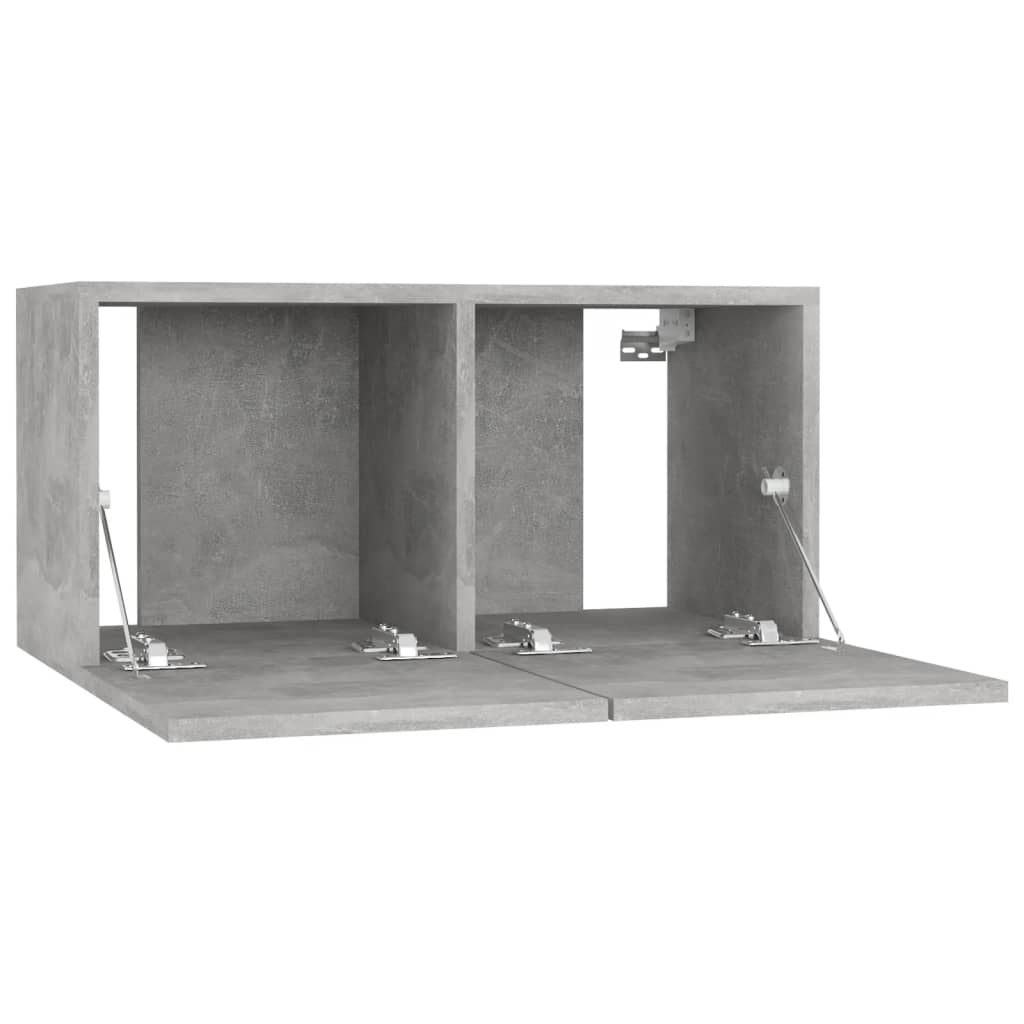 TV ormarići 4 kom boja betona 60 x 30 x 30 cm konstruirano drvo