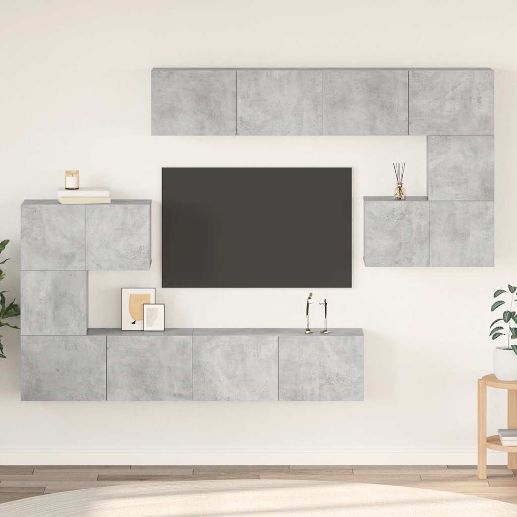 8-dijelni set TV ormarića konstruirano drvo