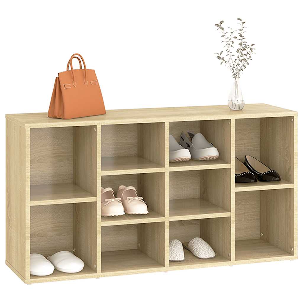 Klupa za cipele boja hrasta 103x30x55 cm konstruirano drvo