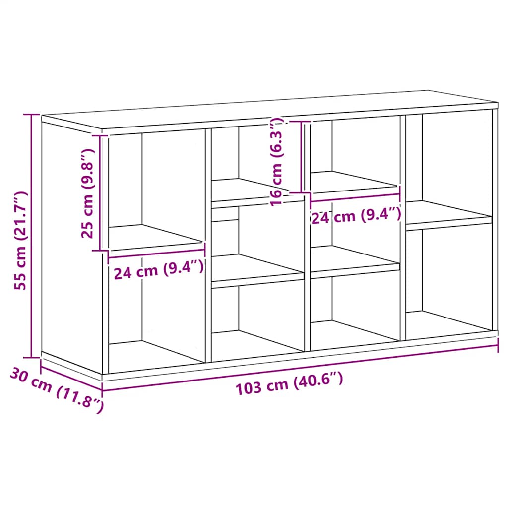 Klupa za cipele boja hrasta 103x30x55 cm konstruirano drvo