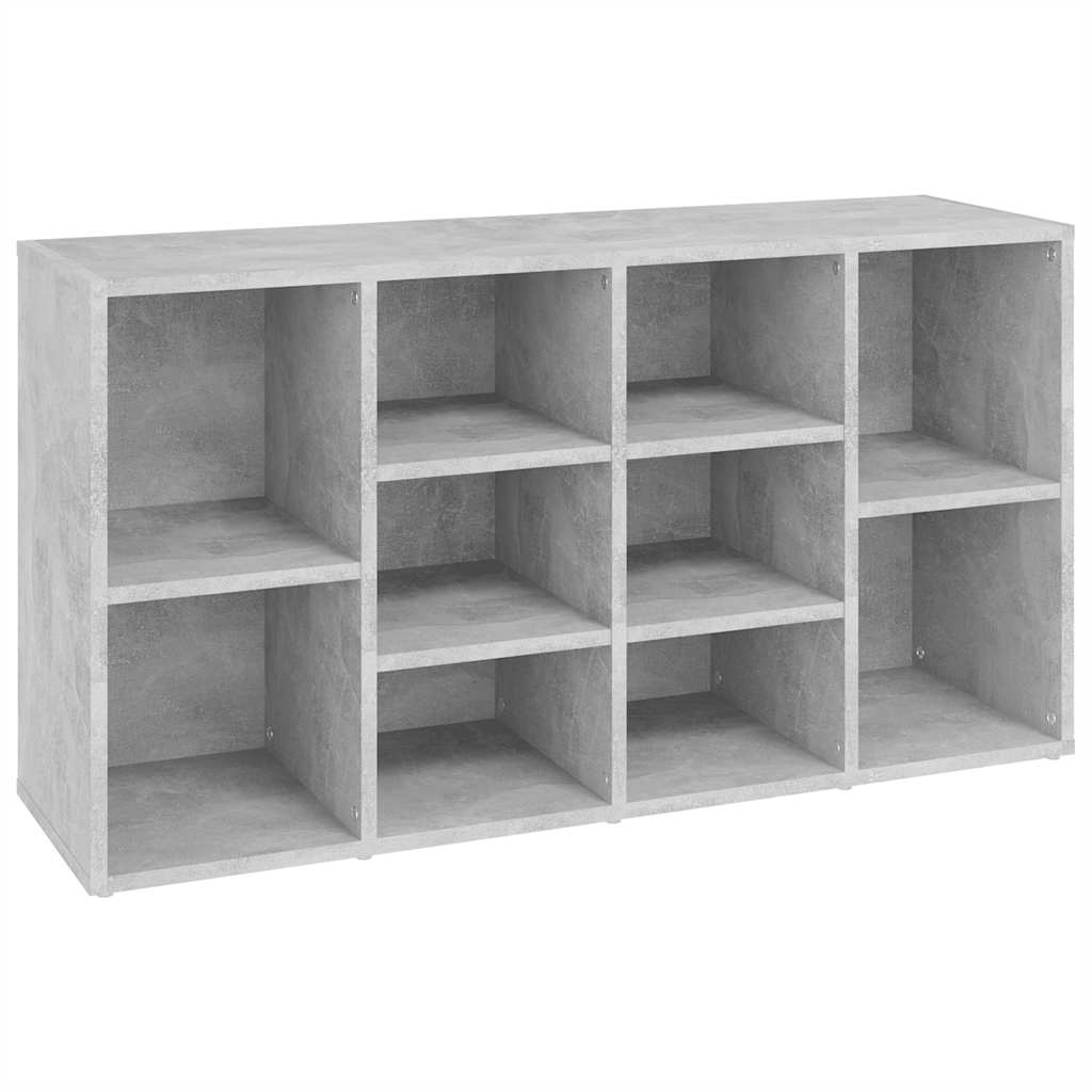 Klupa za cipele boja betona 103x30x55 cm konstruirano drvo
