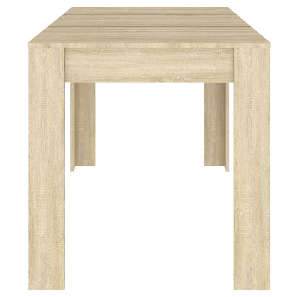 Blagovaonski stol boja hrasta sonome 140 x 74,5 x 76 cm iverica