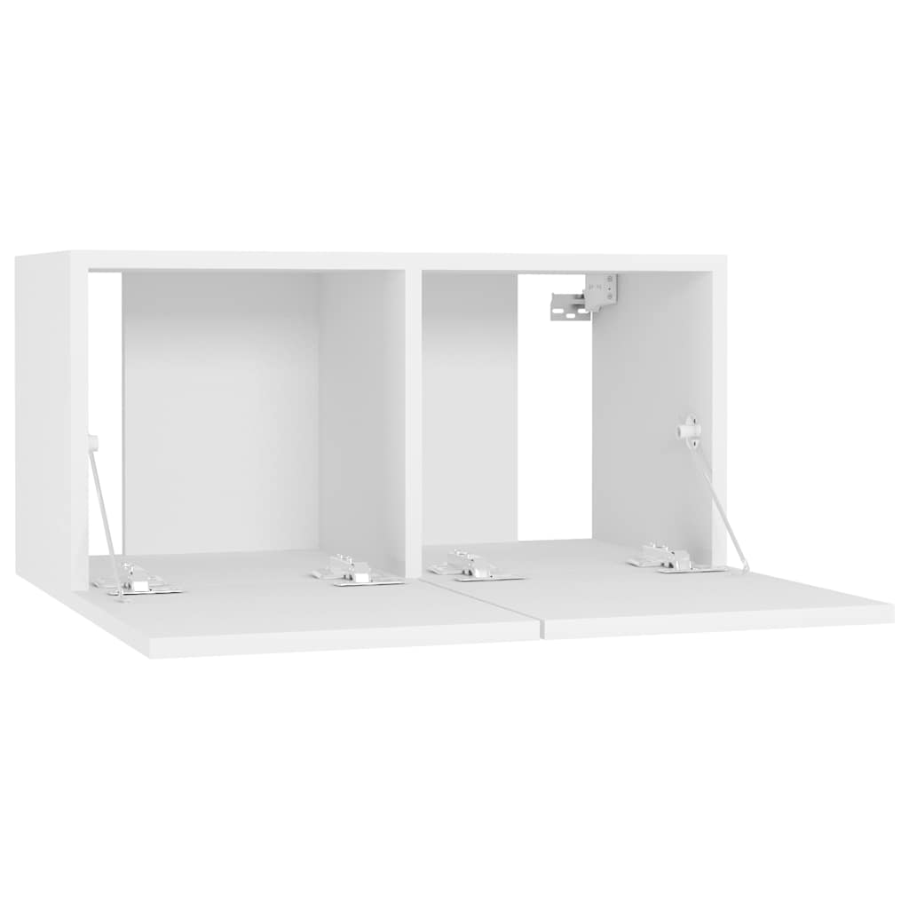 Viseći TV ormarići 3 kom bijeli 60 x 30 x 30 cm
