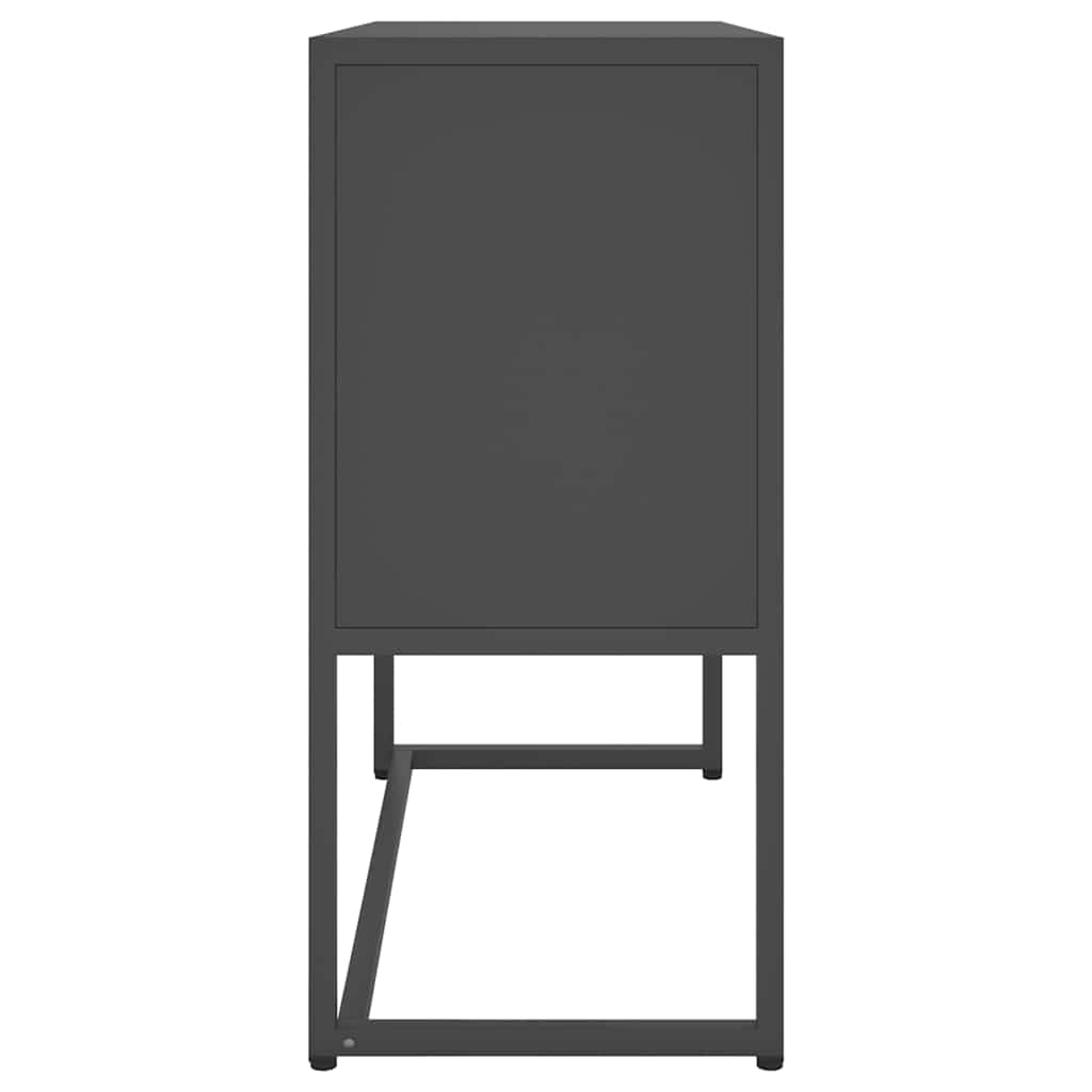 Komoda antracit 75 x 35 x 75 cm čelična