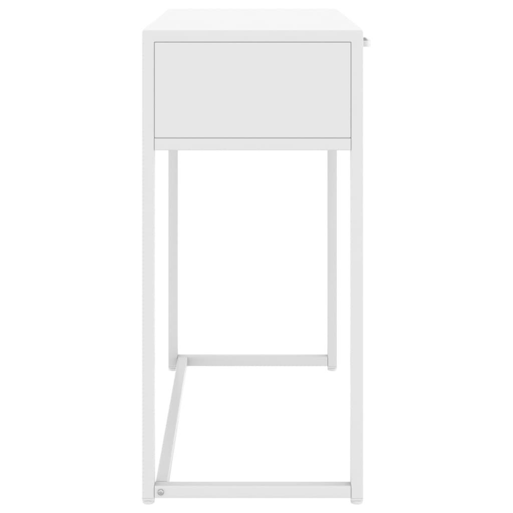 Konzolni stol bijeli 72 x 35 x 75 cm čelični