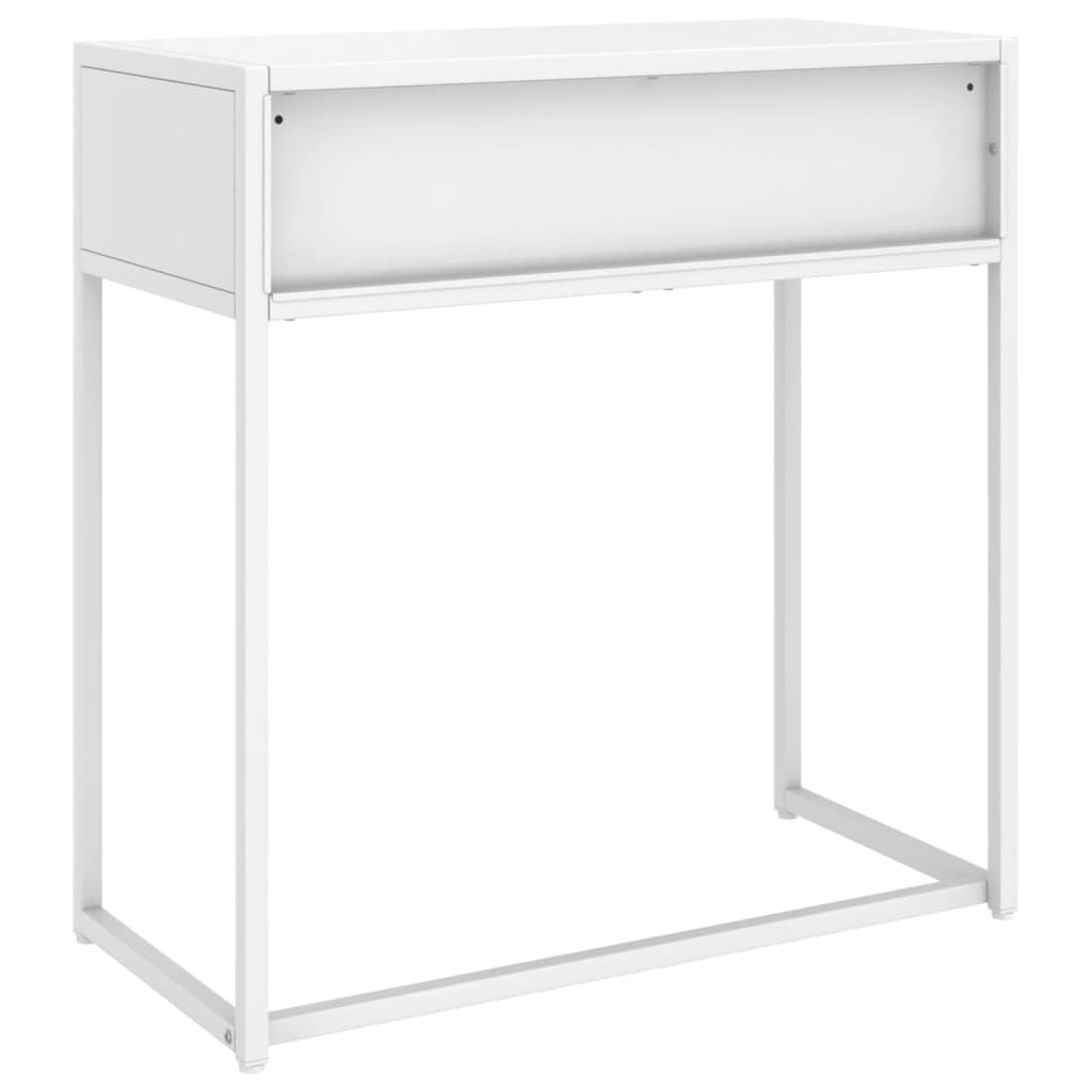 Konzolni stol bijeli 72 x 35 x 75 cm čelični