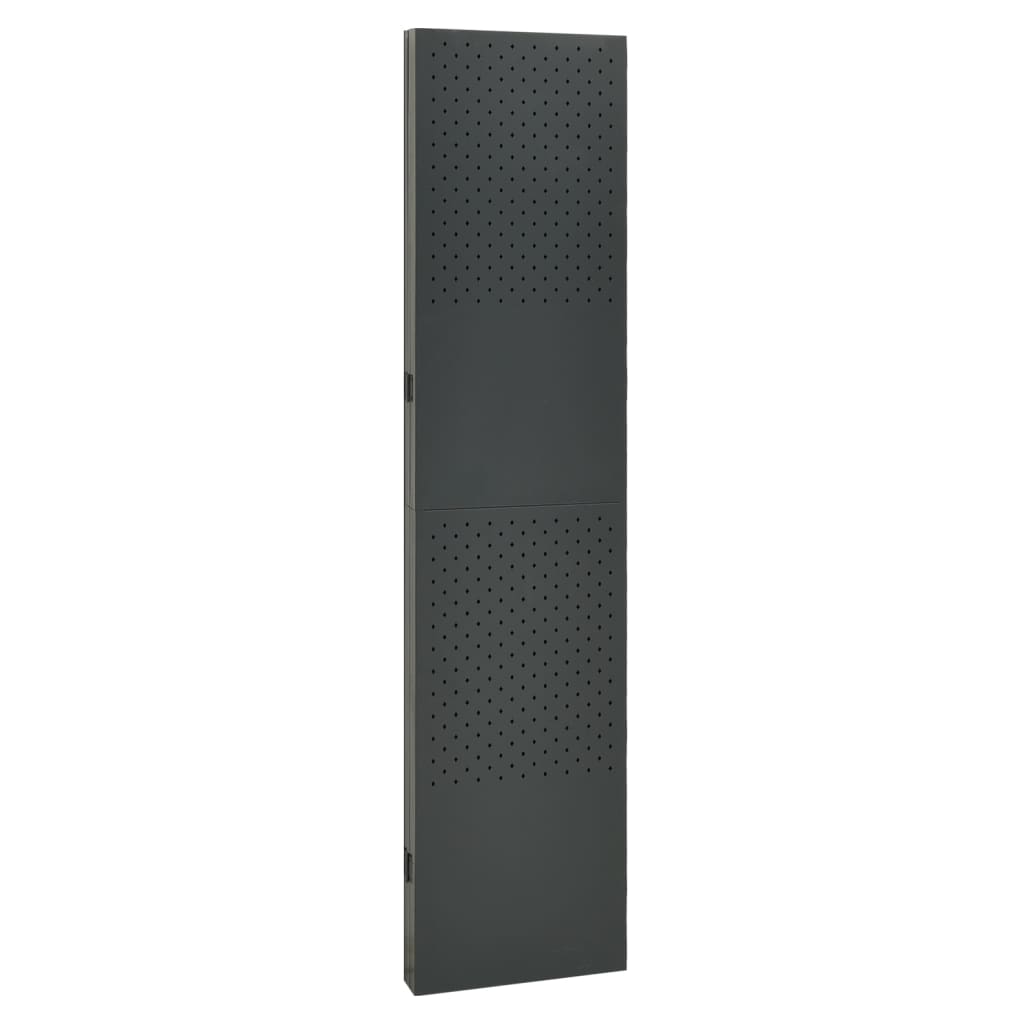 Sobna pregrada s 4 panela antracit 160 x 180 cm čelična