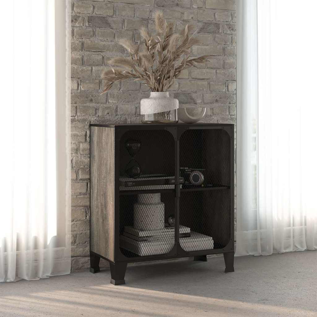 Ormarić za pohranu rustično smeđi 72 x 36 x 82 cm metal i MDF