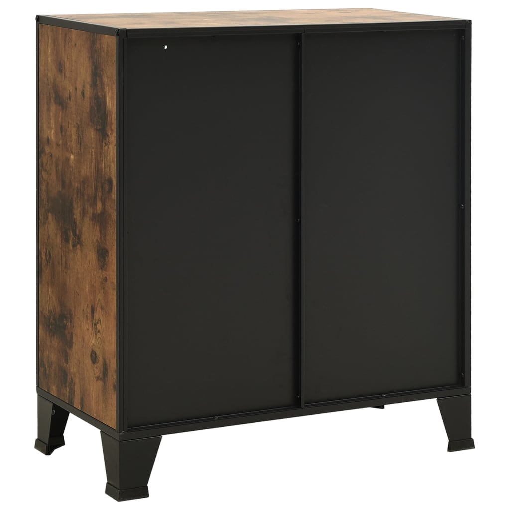 Ormarić za pohranu rustično smeđi 72 x 36 x 82 cm metal i MDF