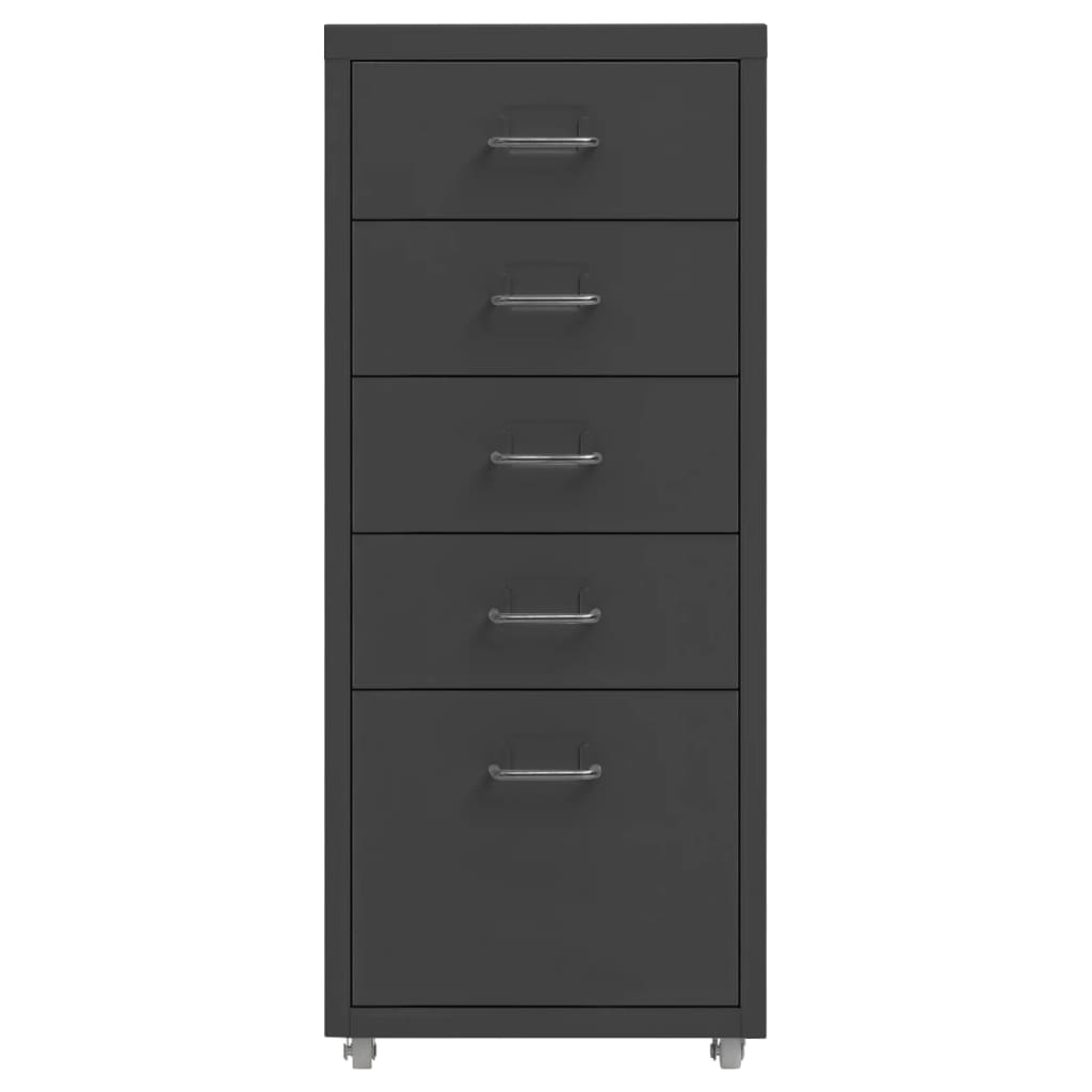 Mobilni ormarić za spise antracit 28 x 41 x 69 cm metalni
