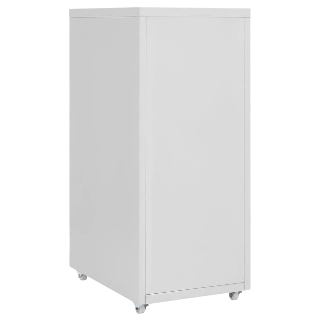 Mobilni ormarić za spise sivi 28 x 41 x 69 cm metalni