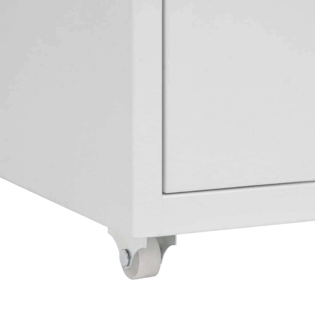 Mobilni ormarić za spise sivi 28 x 41 x 69 cm metalni