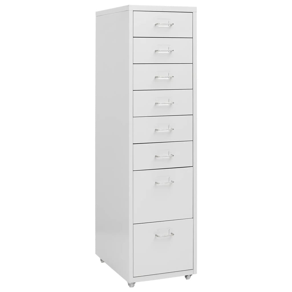 Mobilni ormarić za spise sivi 28 x 41 x 109 cm metalni