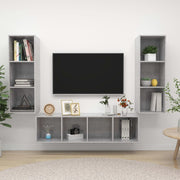 Set TV komoda Zidne 3 pcs Konstruirano drvo