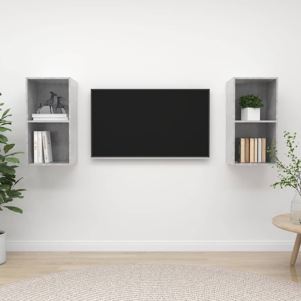 Zidni TV ormarići 2 kom konstruirano drvo