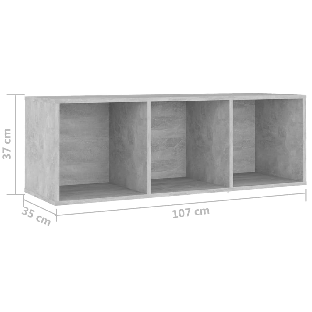TV ormarići 2 kom boja betona 107x35x37 cm konstruiranog drva