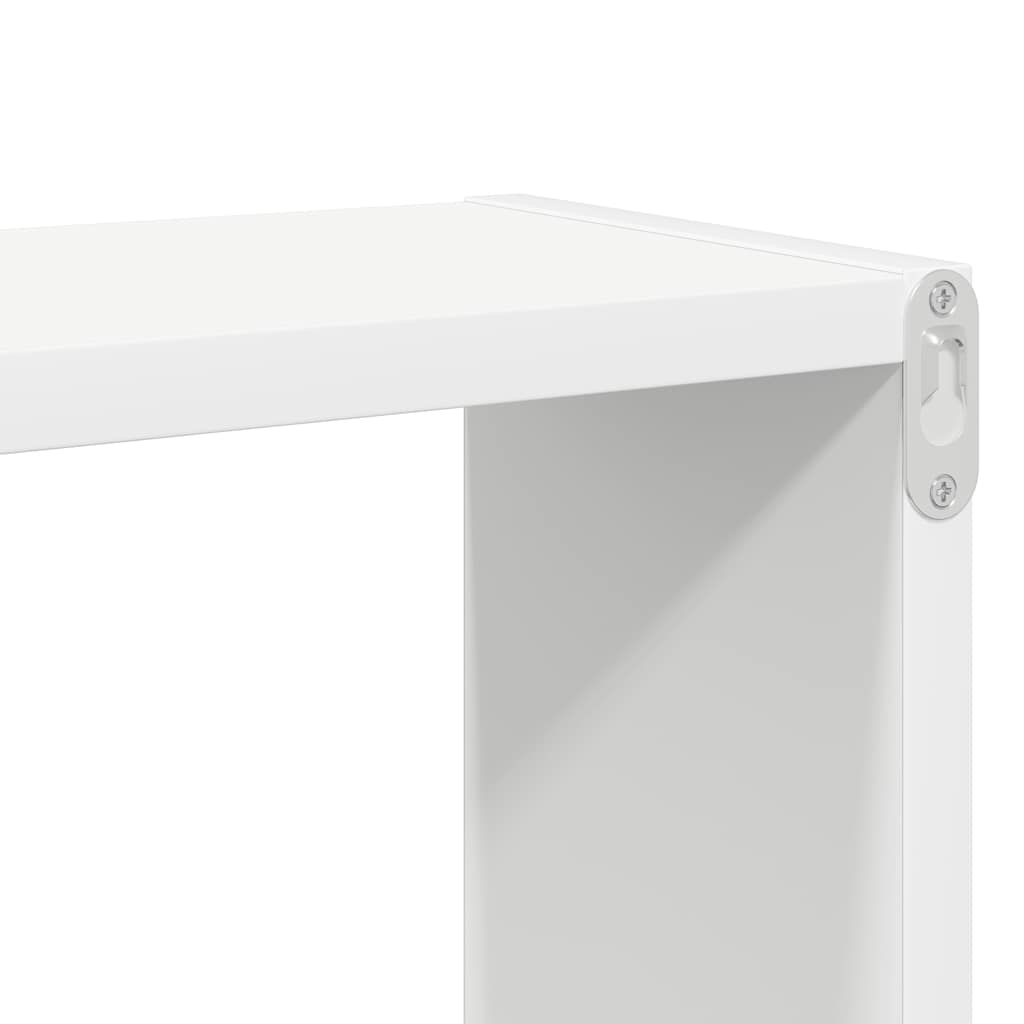 Kockaste zidne police 4 kom bijele 26 x 15 x 26 cm