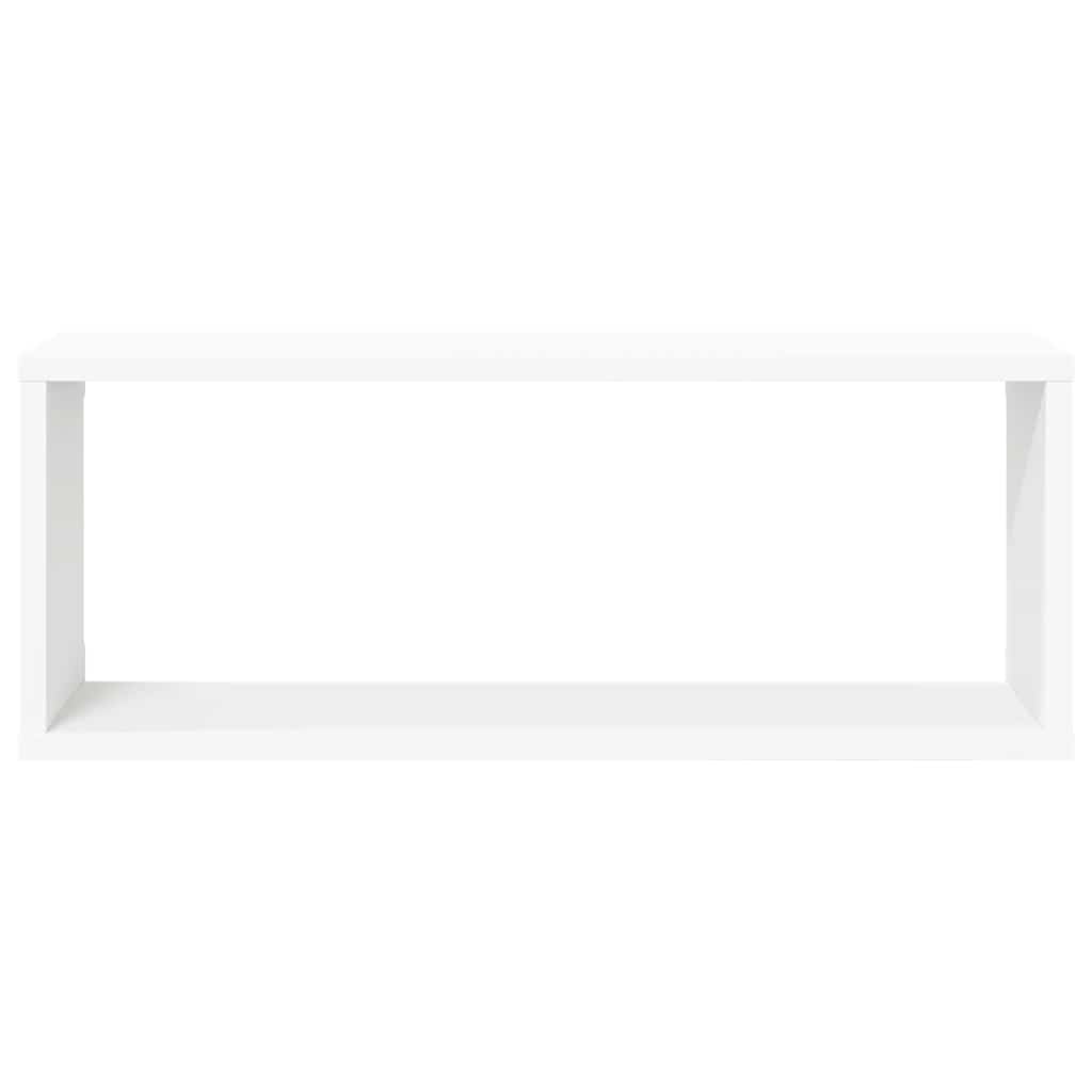 Kockaste zidne police 6 kom bijele 60 x 15 x 23 cm drvene