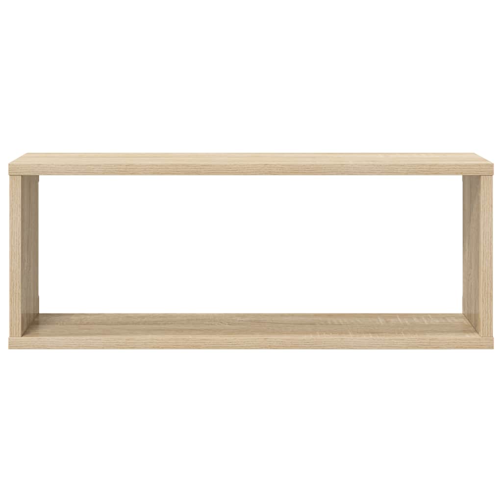 Kockaste zidne police 4 kom boja hrasta 60 x 15 x 23 cm drvene
