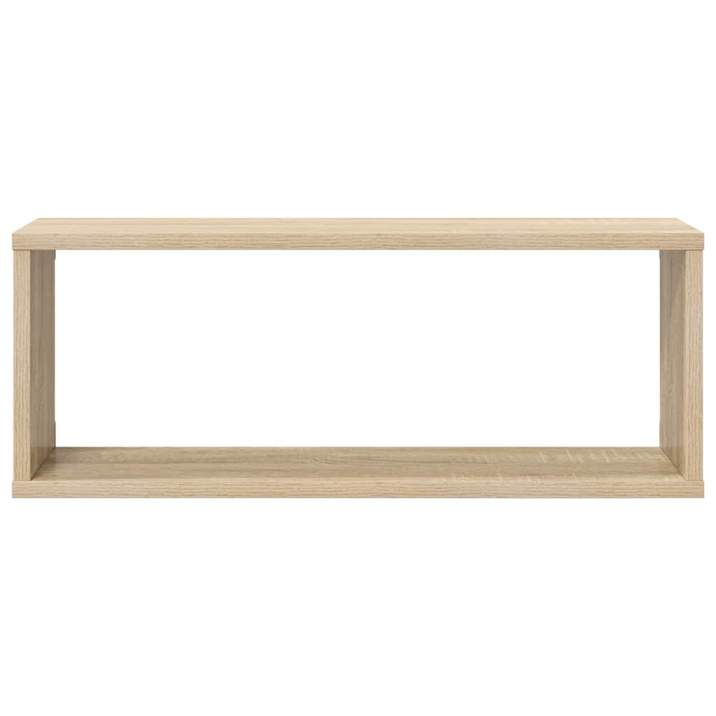 Kockaste zidne police 6 kom boja hrasta 60 x 15 x 23 cm drvene
