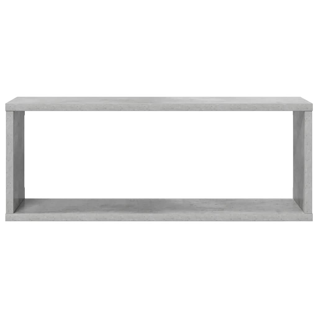Kockaste zidne police 6 kom boja betona 60 x 15 x 23 cm drvene