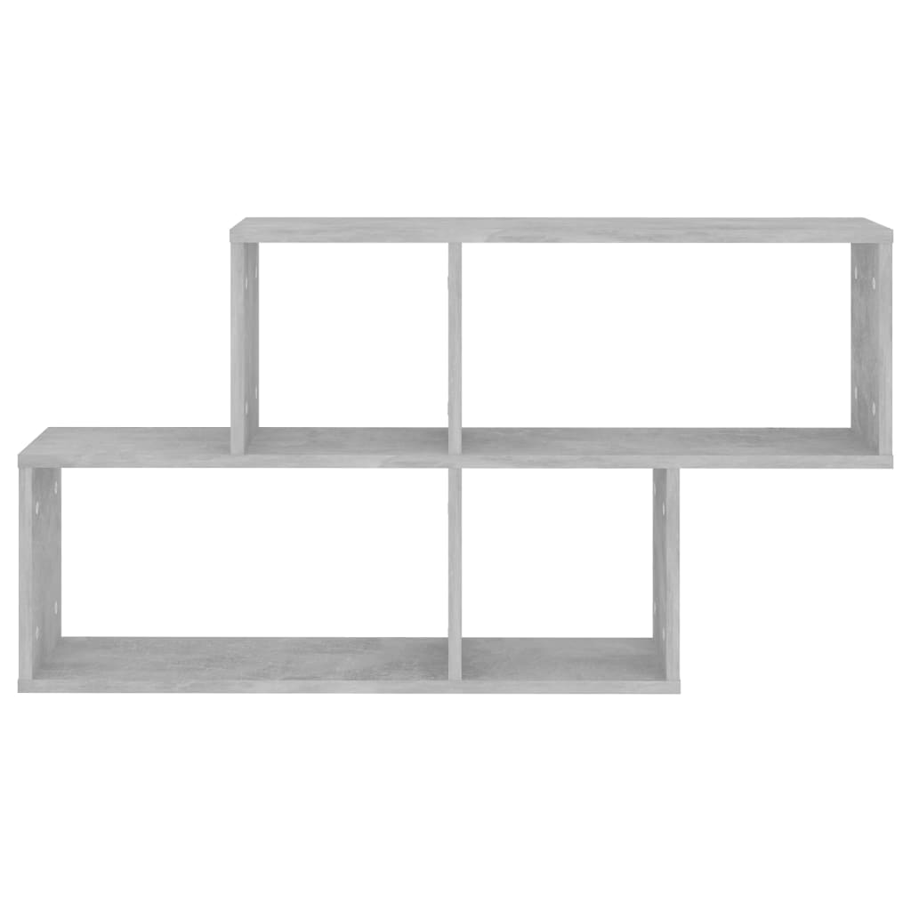 Zidna polica boja betona 100 x 18 x 53 cm konstruirano drvo