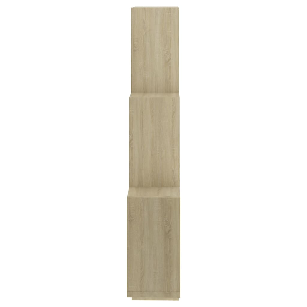 Kockaste zidne police boja hrasta 78x15x93 cm konstruirano drvo