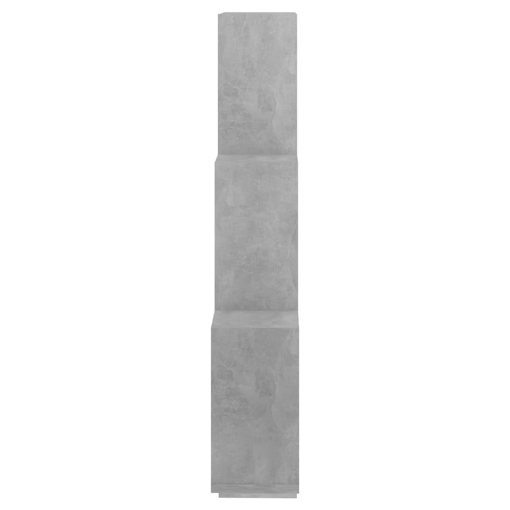 Kockaste zidne police boja betona 78x15x93 cm konstruirano drvo