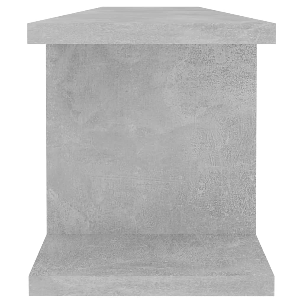 Zidne police 2 kom boja betona 90x18x20 cm konstruirano drvo