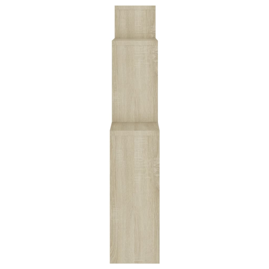 Kockaste zidne police boja hrasta sonome 80x15x78,5 cm drvene