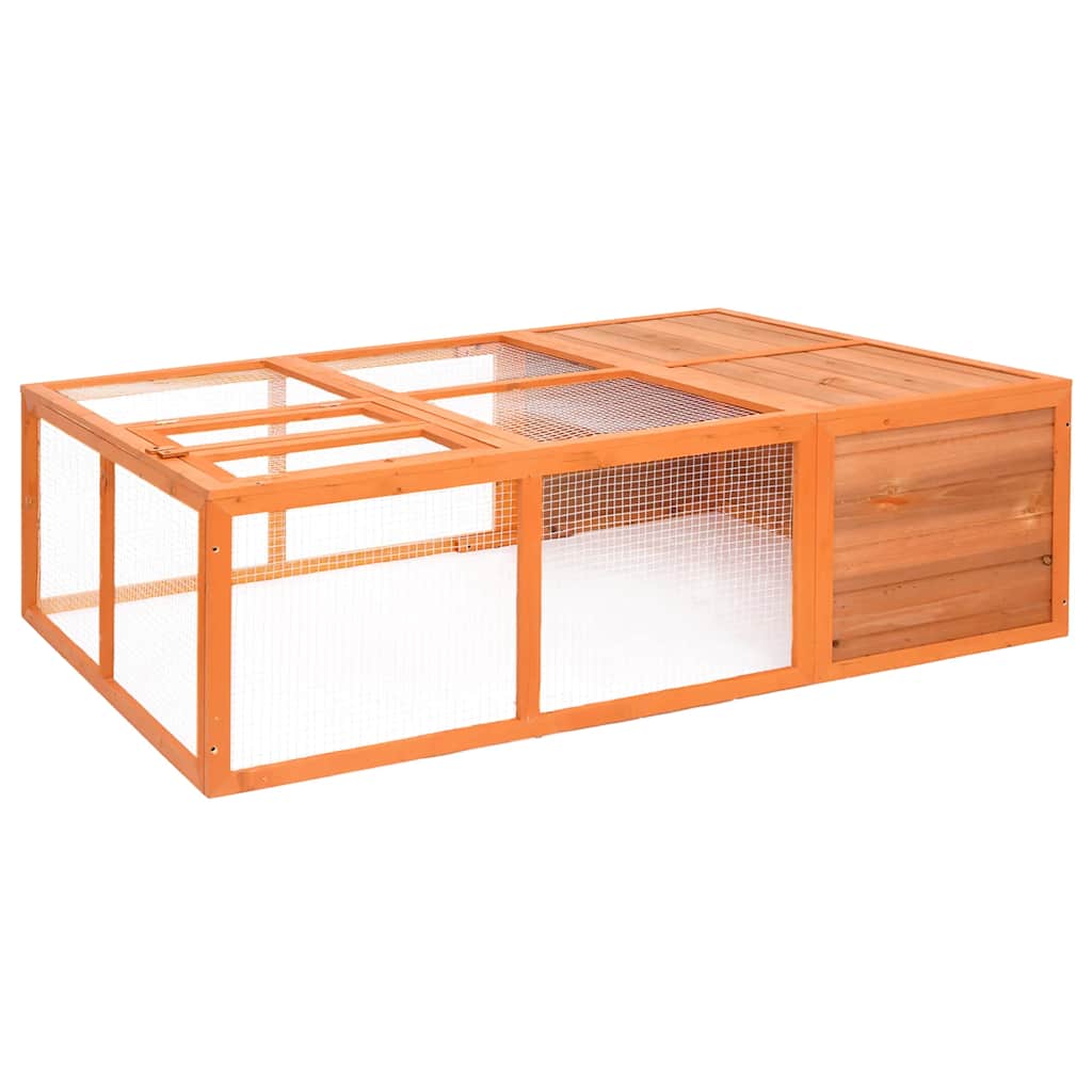 Vrtni kavez za životinje 150 x 100 x 50 cm od masivne jelovine