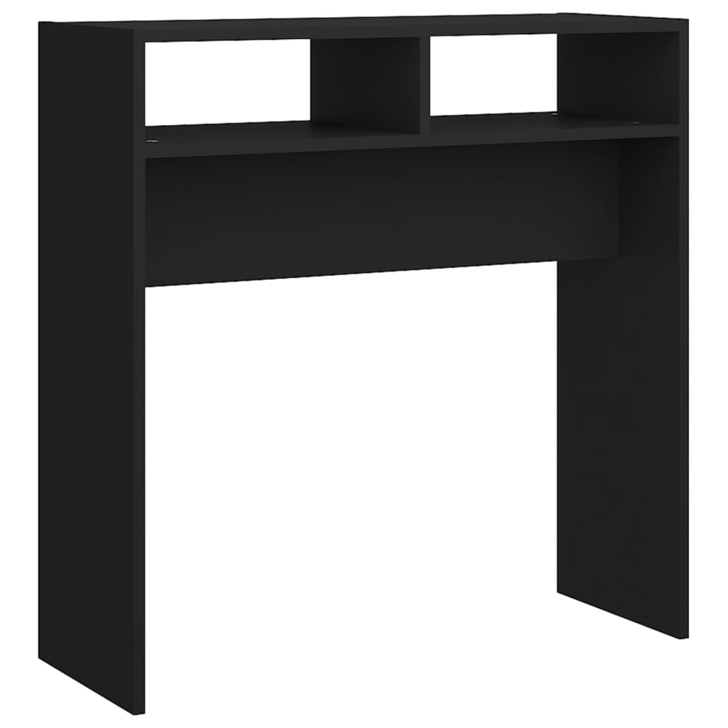 Konzolni stol crni 78 x 30 x 80 cm od konstruiranog drva
