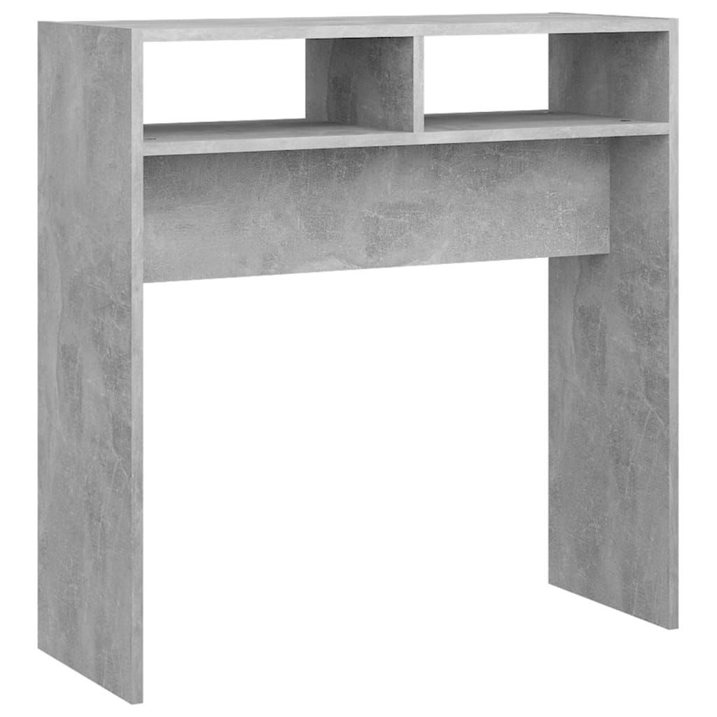 Konzolni stol boja betona 78 x 30 x 80 cm konstruirano drvo