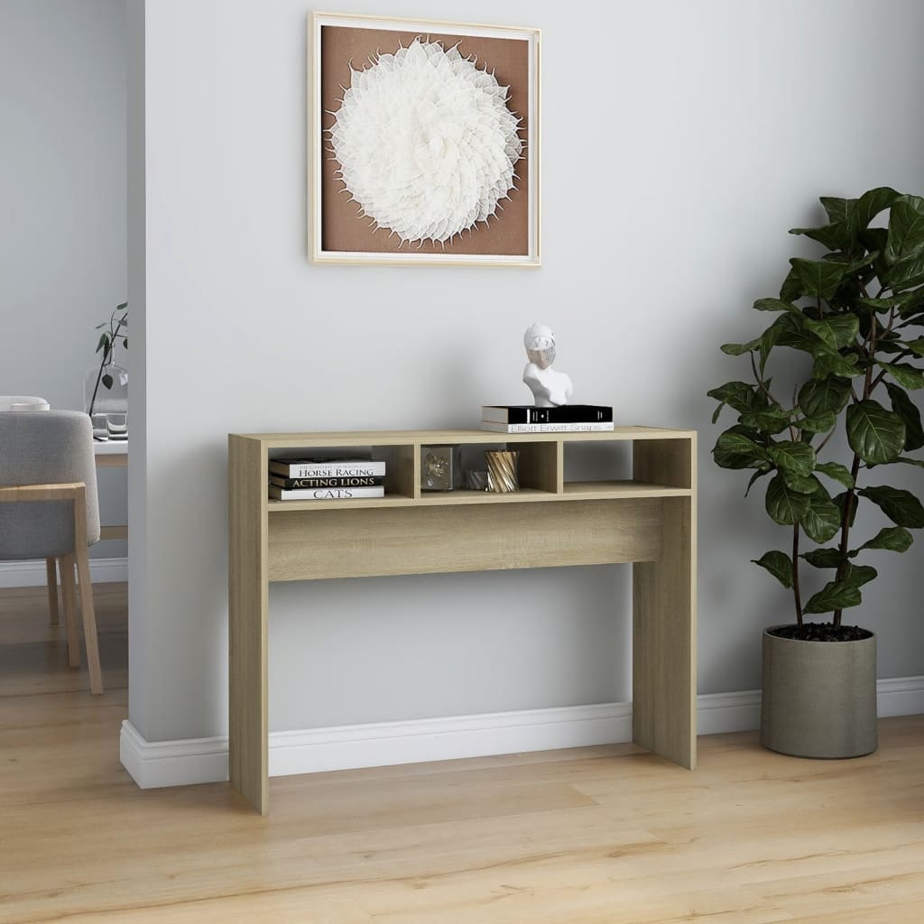 Konzolni stol boja hrasta sonome 105x30x80 cm konstruirano drvo