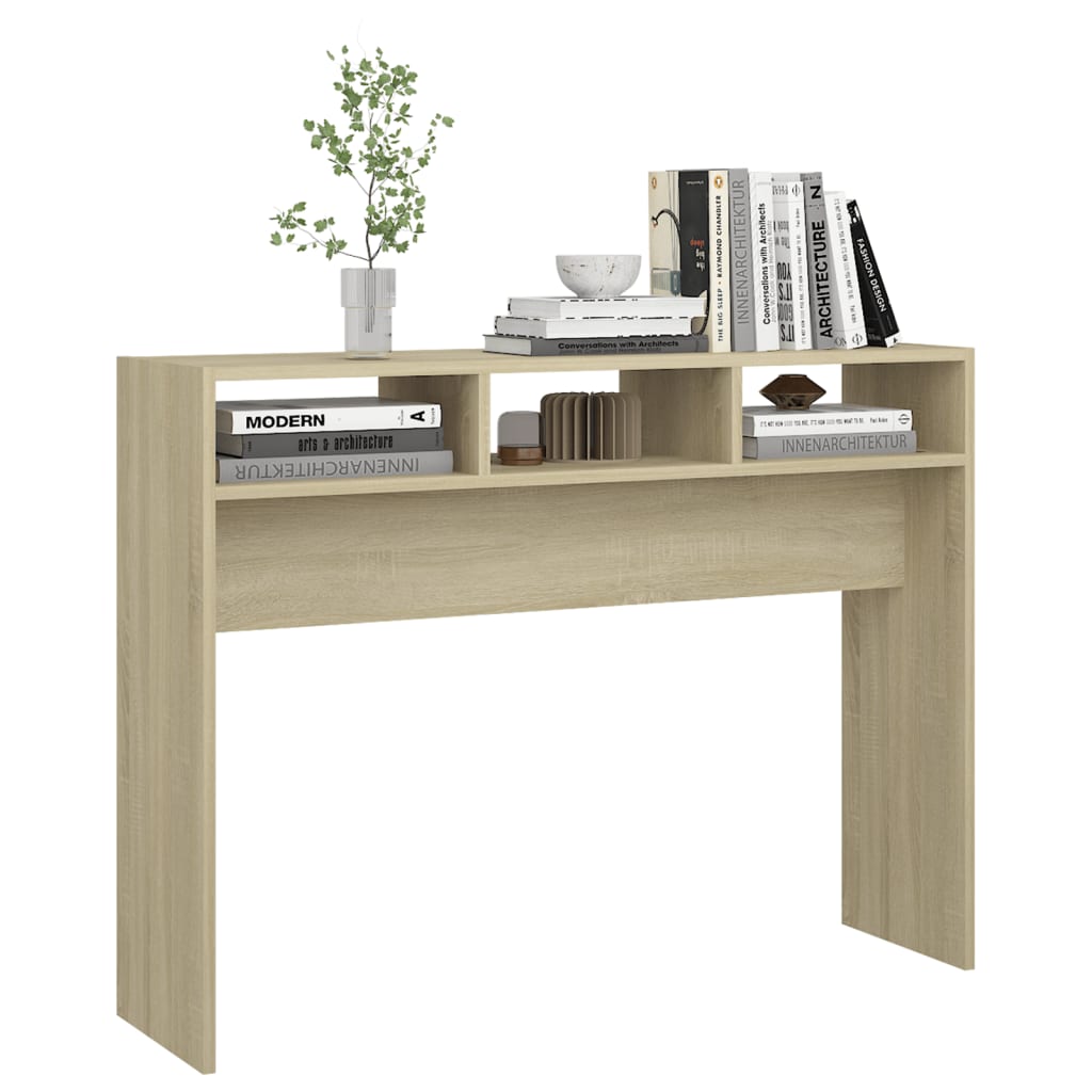Konzolni stol boja hrasta sonome 105x30x80 cm konstruirano drvo