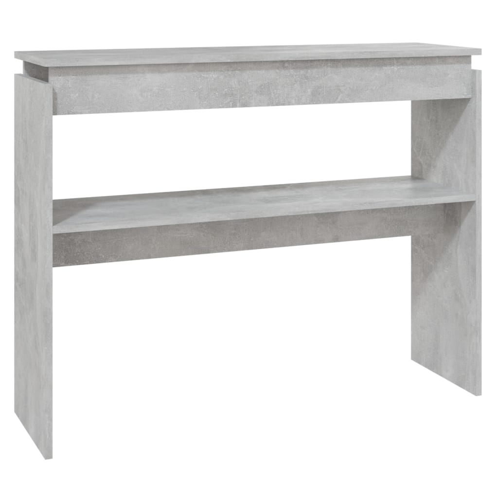 Konzolni stol boja betona 102 x 30 x 80 cm konstruirano drvo