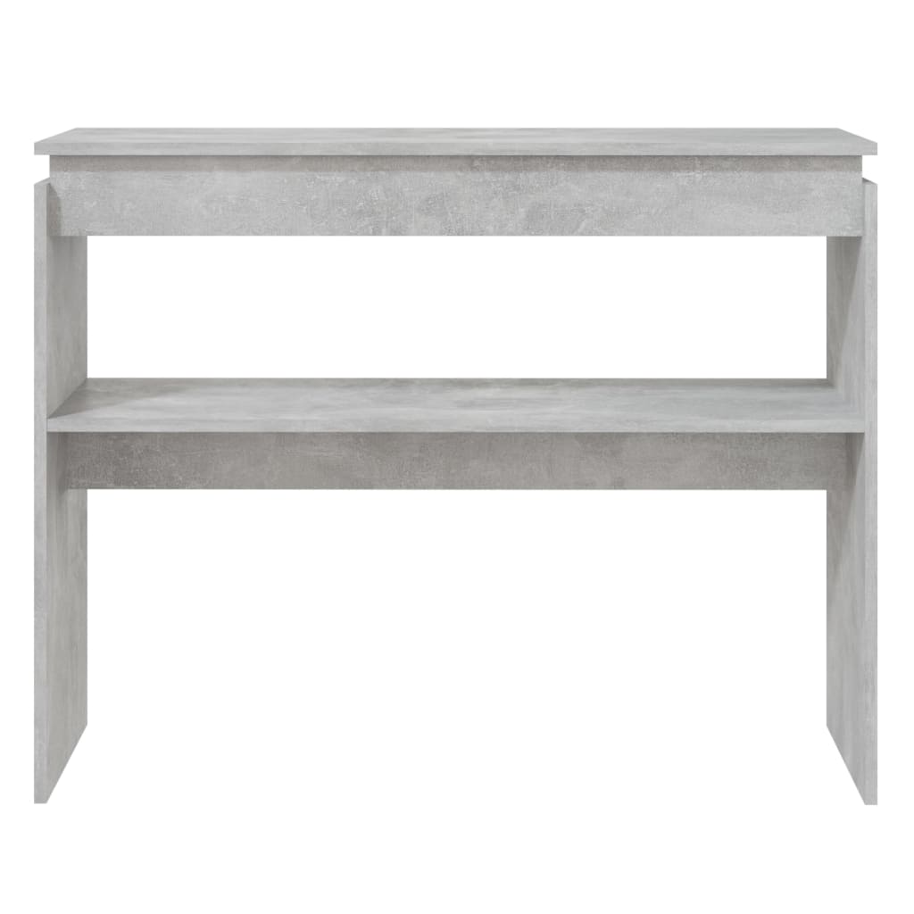 Konzolni stol boja betona 102 x 30 x 80 cm konstruirano drvo
