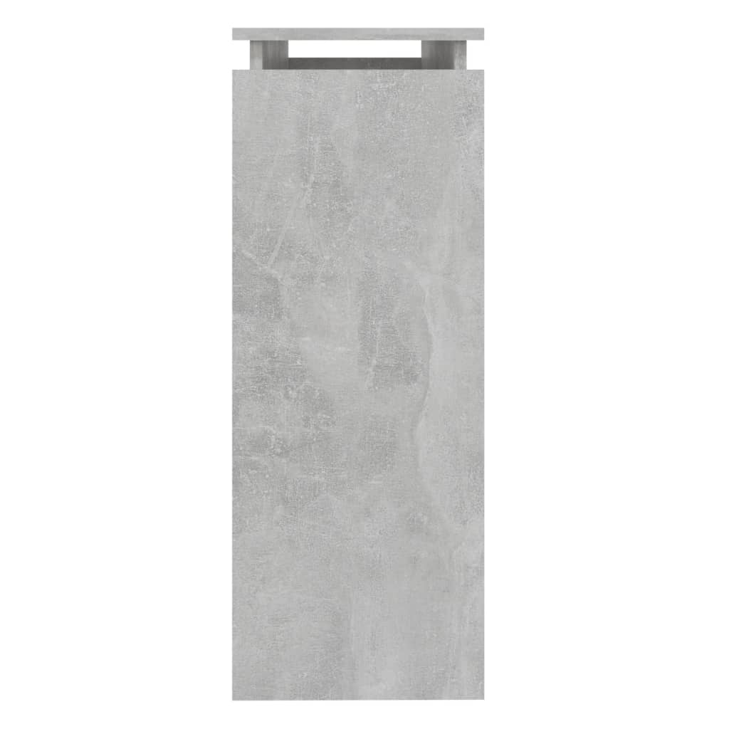 Konzolni stol boja betona 102 x 30 x 80 cm konstruirano drvo