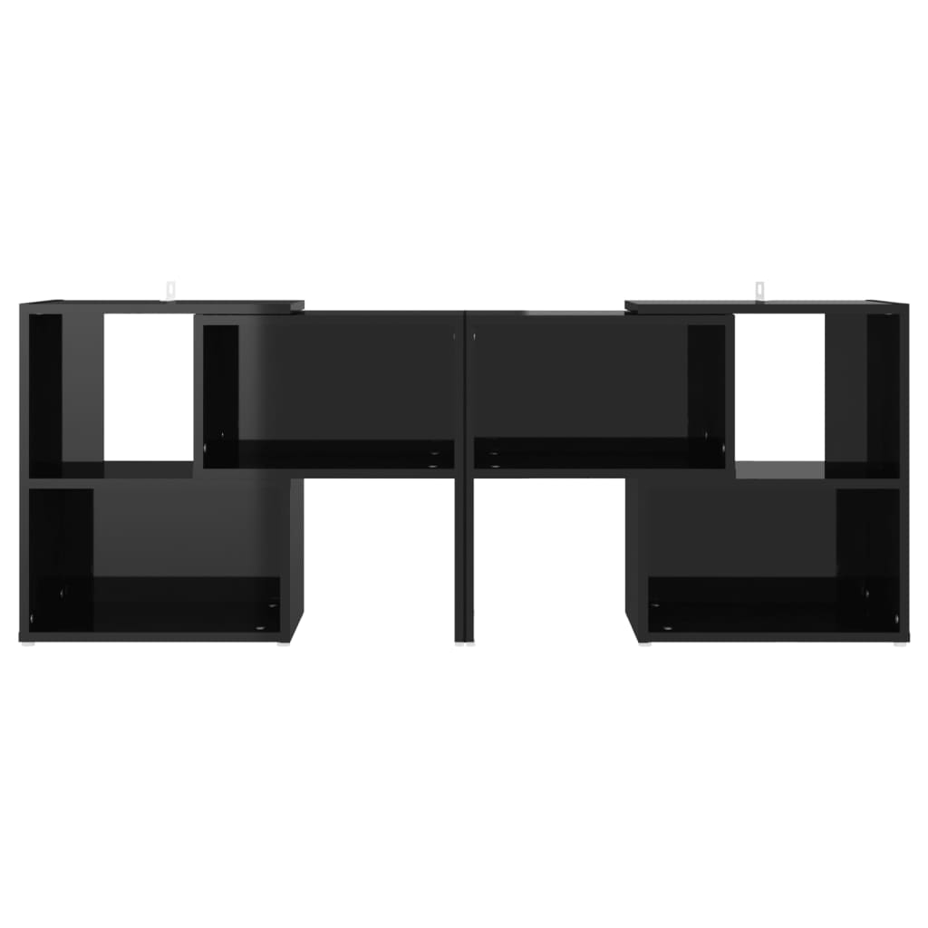 TV ormarić visoki sjaj crni 104 x 30 x 52 cm konstruirano drvo