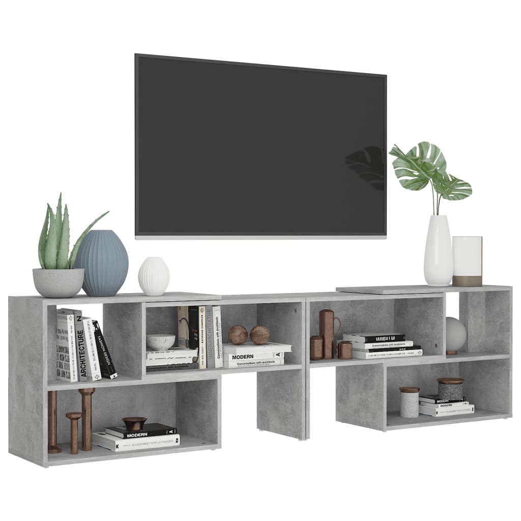 TV ormarić boja betona 149 x 30 x 52 cm konstruirano drvo