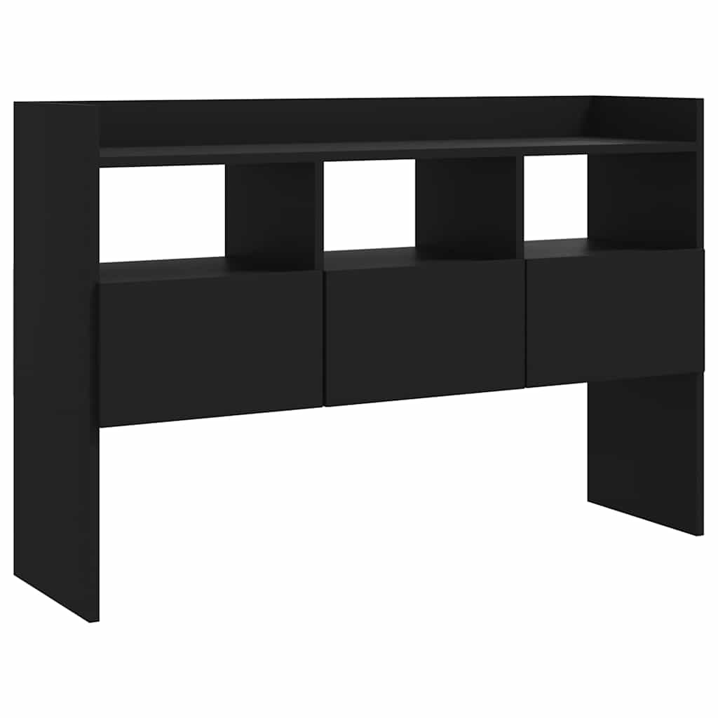 Komoda crna 105 x 30 x 70 cm od konstruiranog drva
