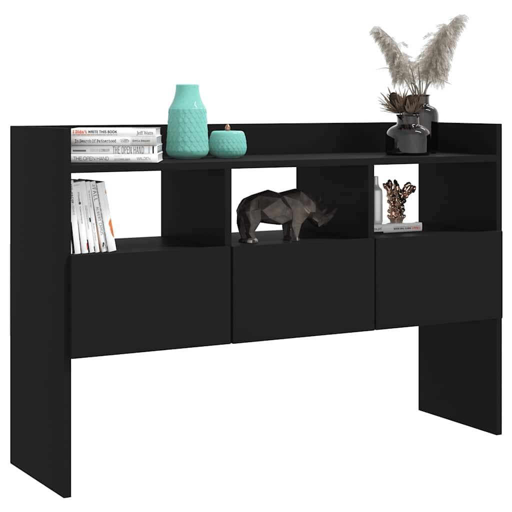 Komoda crna 105 x 30 x 70 cm od konstruiranog drva