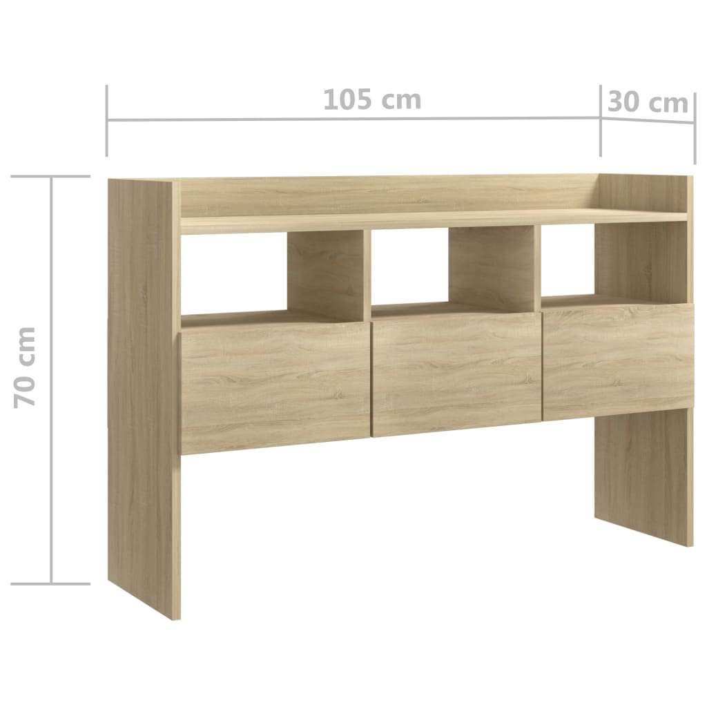 Komoda boja hrasta sonome 105 x 30 x 70 cm konstruirano drvo