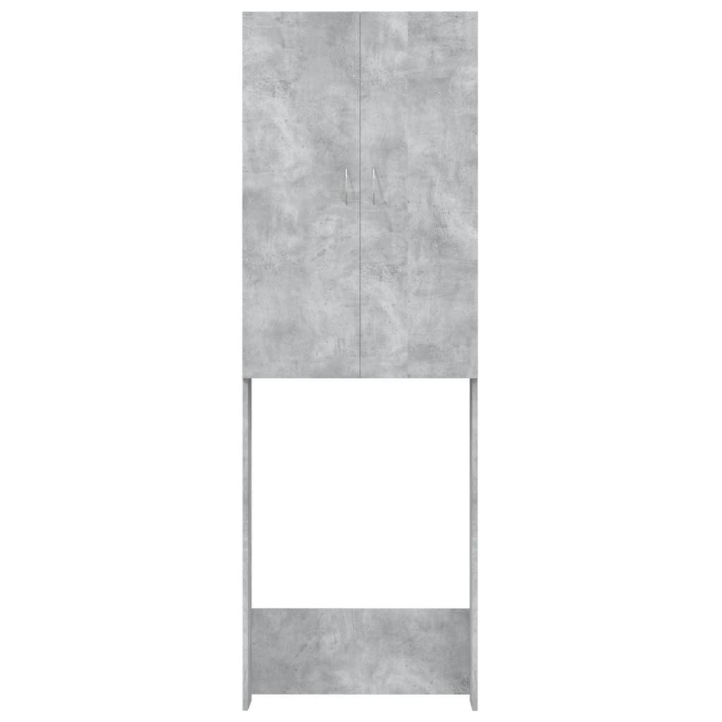 Ormarić za perilicu rublja siva boja betona 64 x 25,5 x 190 cm